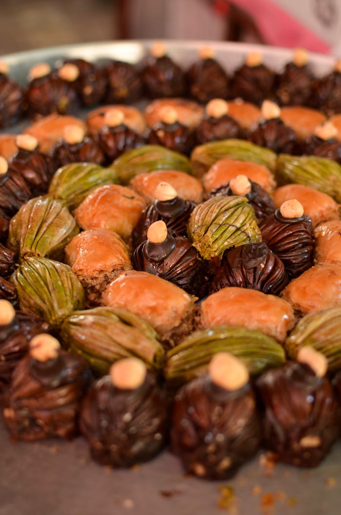 Close-up of Dessert Sweets on a Plate